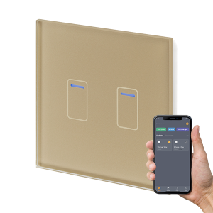 Crystal+ Touch WIFI Switch 2G - Brass